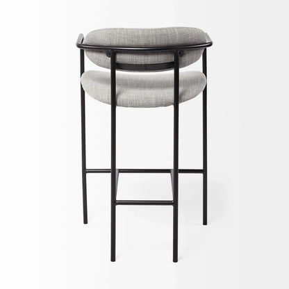 Light Gray Black Framed Counter Stool