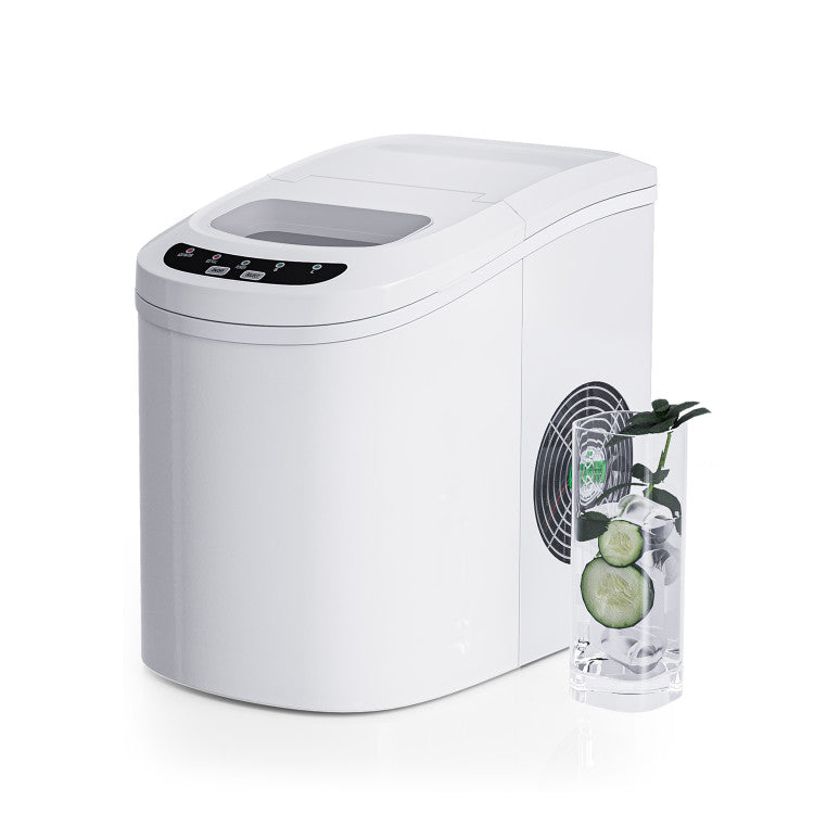 Mini Portable Compact Electric Ice Maker Machine-Silver - Color: Silver