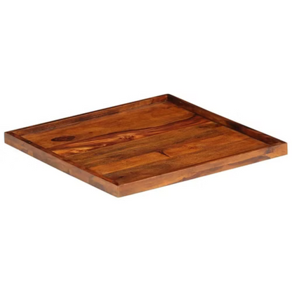 vidaXL Serving Tray Solid Sheesham Wood 19.7"x19.7