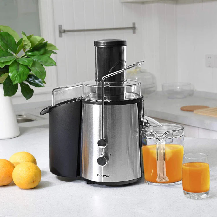 2 Speed Electric Juice Press for Fruit and Vegetable - Color: Silve