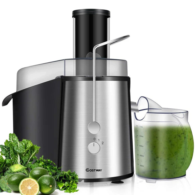 2 Speed Electric Juice Press for Fruit and Vegetable - Color: Silve