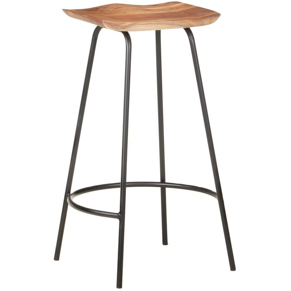 vidaXL Bar Stools 4 pcs Solid Acacia Wood