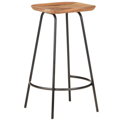 vidaXL Bar Stools 4 pcs Solid Acacia Wood