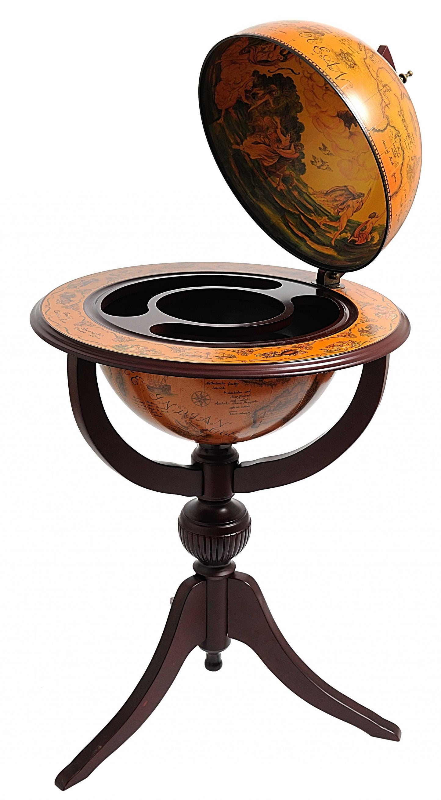 26" X 26" X 45" Globe Bar 3 Legs