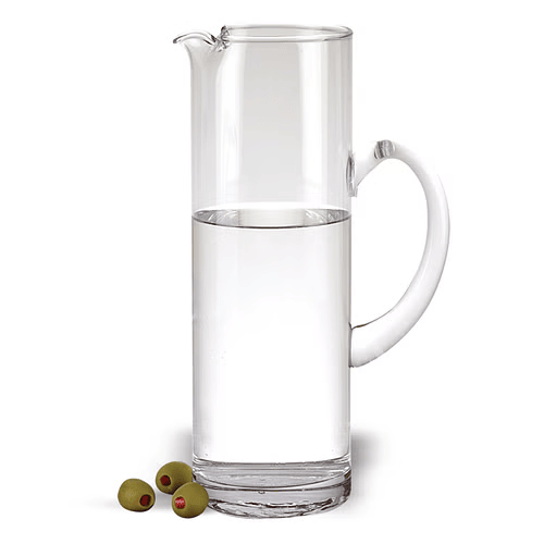 Mouth Blown Ice Tea Martini Or Water Glass Pitcher 48 Oz