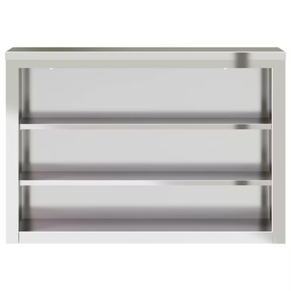 vidaXL Kitchen Wall Cabinet with Shelves Stainless Steel