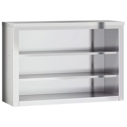 vidaXL Kitchen Wall Cabinet with Shelves Stainless Steel