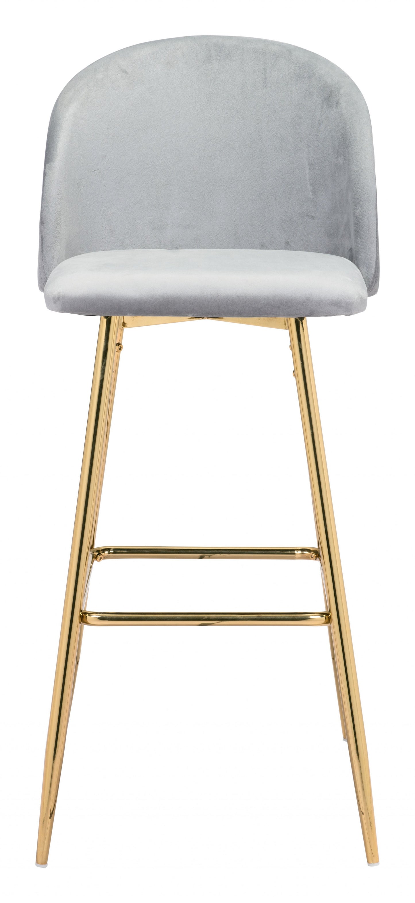 Pale Gray and Gold Modern Pringle Bar Chair