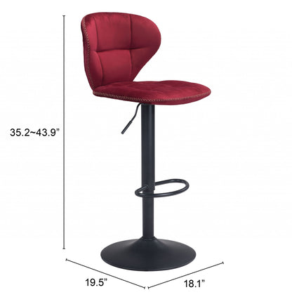 Salem Bar Chair Red