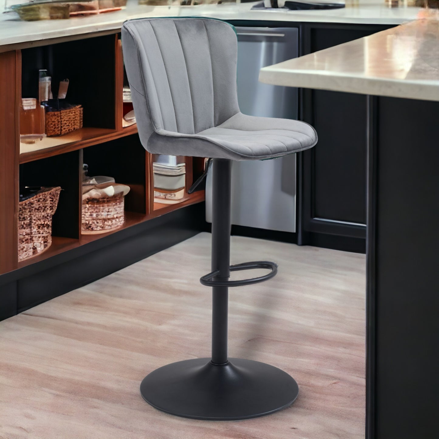 Tarley Bar Chair Gray