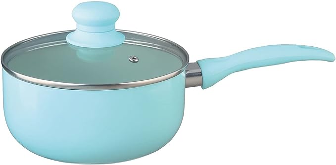 Brentwood 7 Piece Nonstick Aluminum Cookware Set in Blue