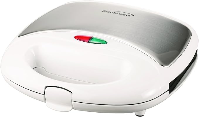 Brentwood Non Stick Panini Press and Sandwich Maker in White TS-245