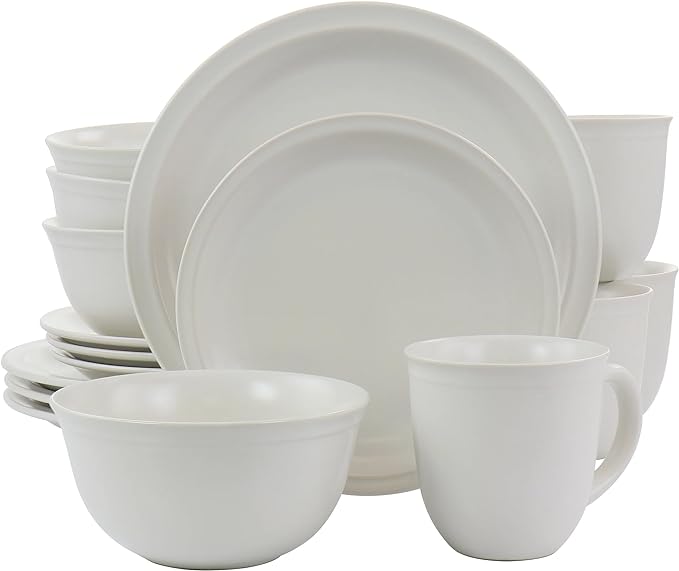 Siam 16pc Dinnerware Sets Matte White