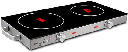 MegaChef Ceramic Infrared Double Electric Cooktop MC-6200IC