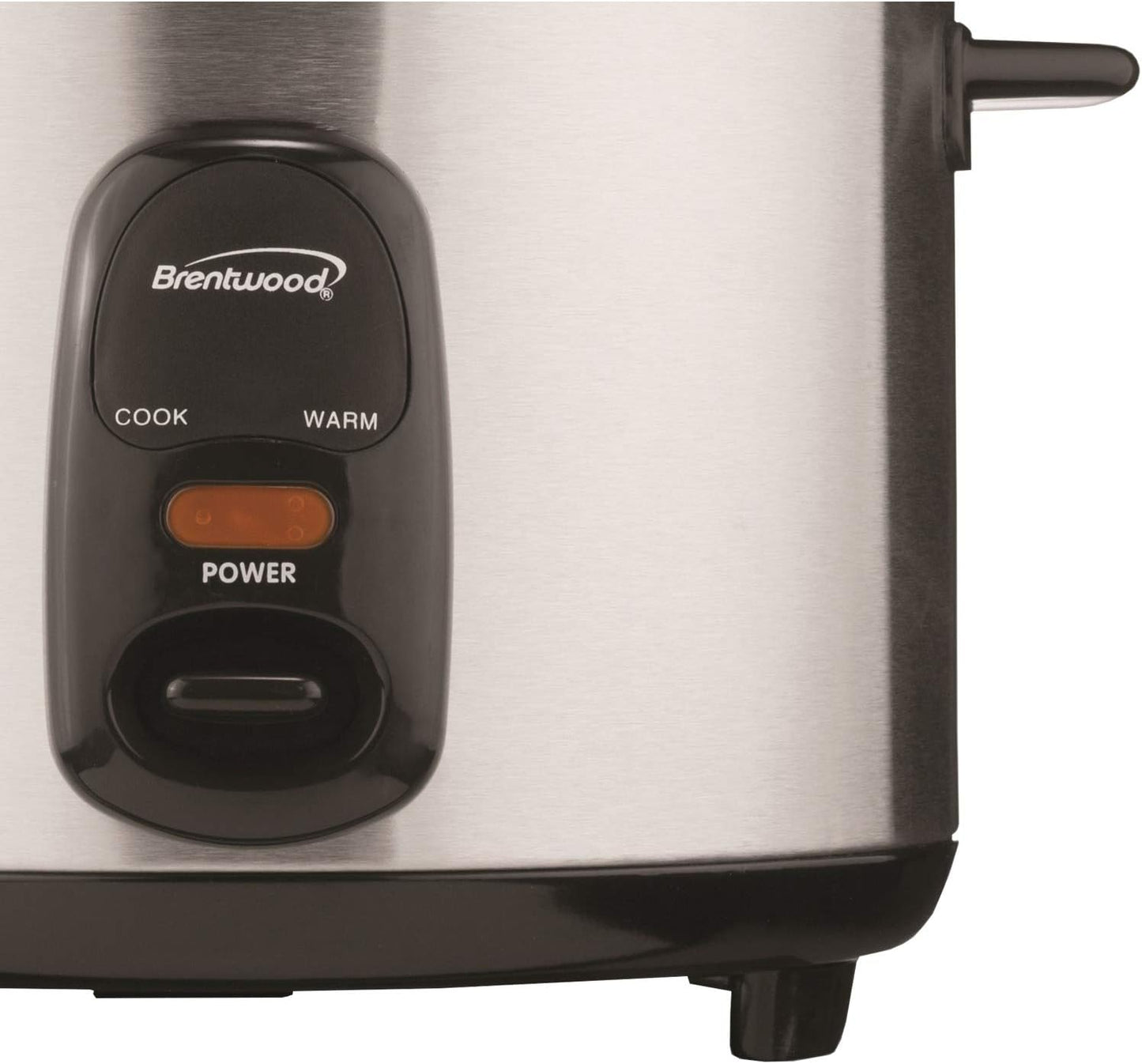 Brentwood 8 Cup Rice Cooker / Non-Stick with Steamer in Silver