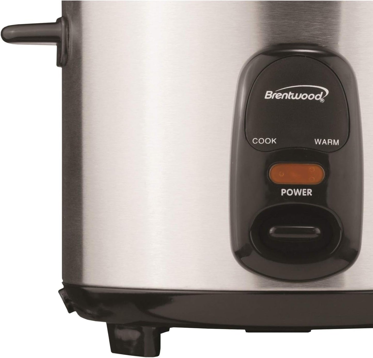 Brentwood 8 Cup Rice Cooker / Non-Stick with Steamer in Silver