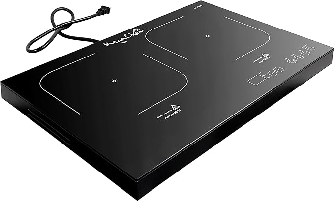 MegaChef 1400 Watt Dual Induction Cooktop MC-1900