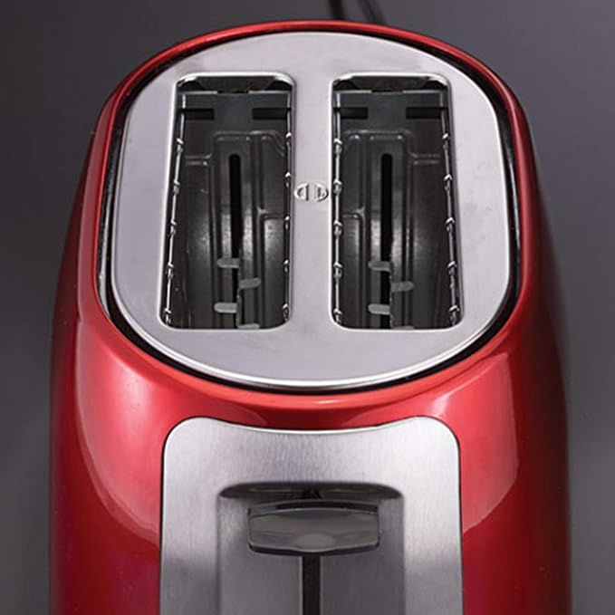 Brentwood 2 Slice Cool Touch Toaster in Red and Stainless Stee