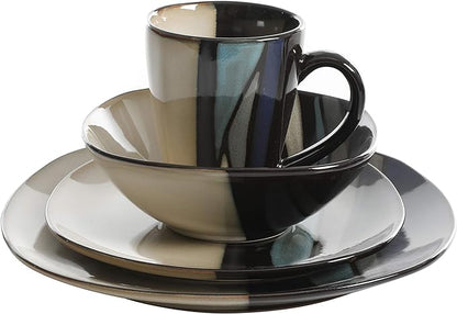 Gibson Elite Althea 16-Piece Dinnerware Set, Teal