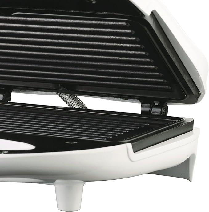 Brentwood Non Stick Panini Press and Sandwich Maker in White TS-245