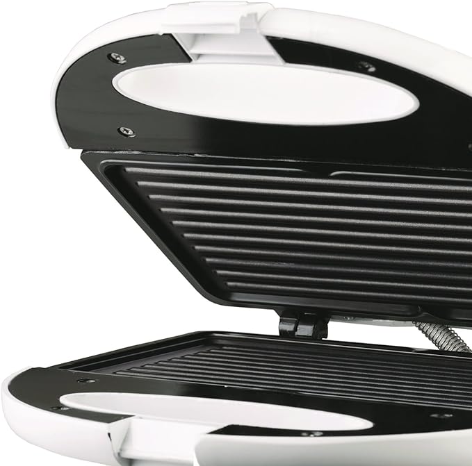 Brentwood Non Stick Panini Press and Sandwich Maker in White TS-245