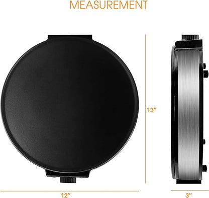 MegaChef Nonstick Crepe and Pancake Maker Breakfast Griddle MC-2900PM