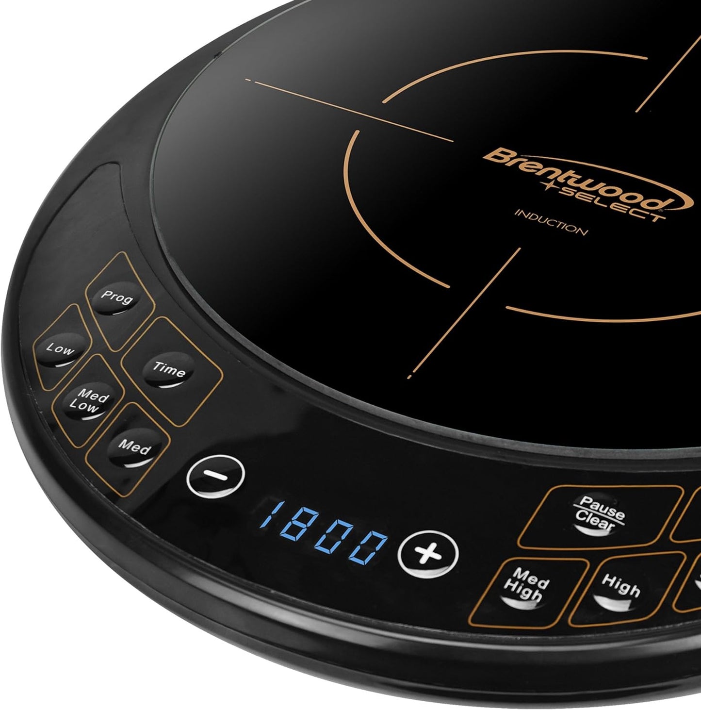 Brentwood Single Electric Induction Cooktop in Black