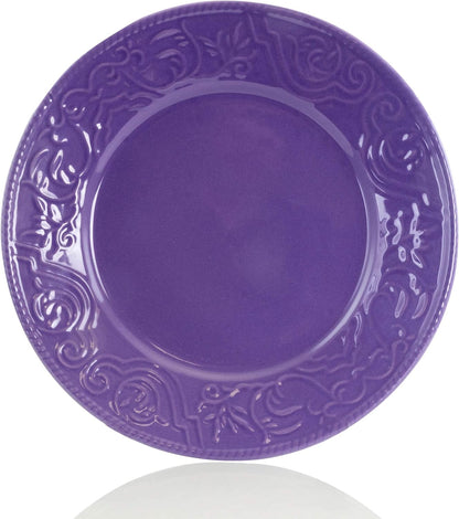 Elama Lilac Fields 16-Piece Dinnerware Set