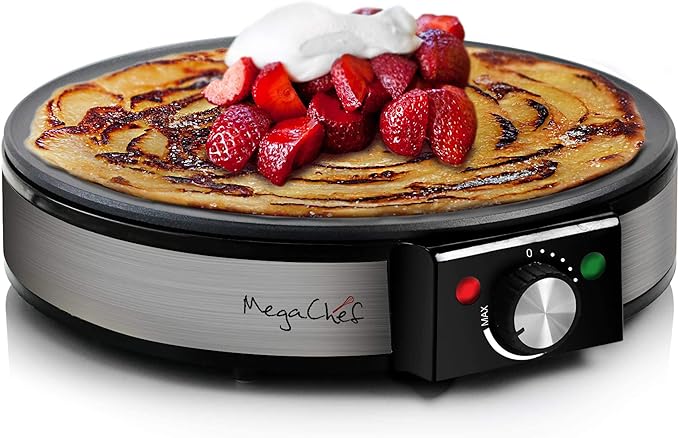 MegaChef Nonstick Crepe and Pancake Maker Breakfast Griddle MC-2900PM