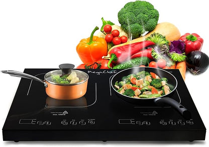 MegaChef 1400 Watt Dual Induction Cooktop MC-1900