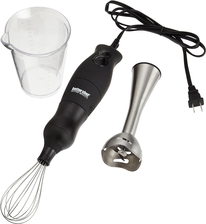 Better Chef DualPro Handheld Immersion Blender / Hand Mixer in Black