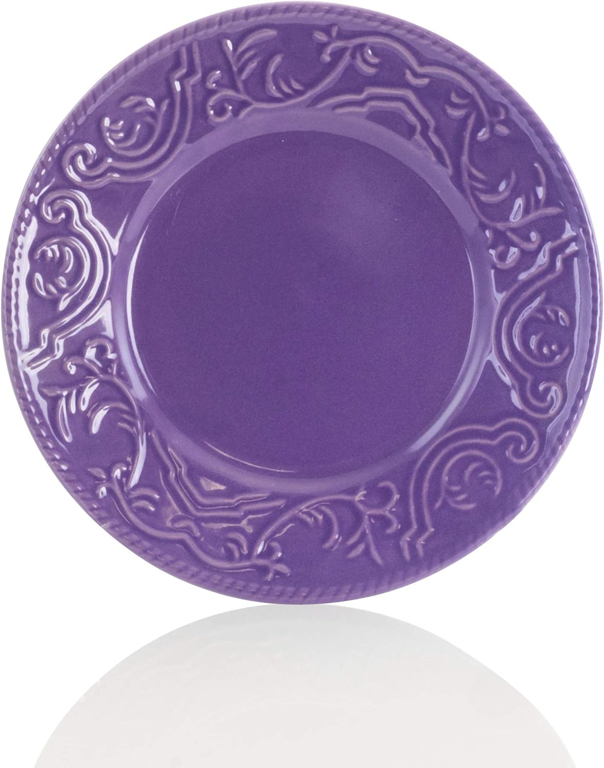 Elama Lilac Fields 16-Piece Dinnerware Set