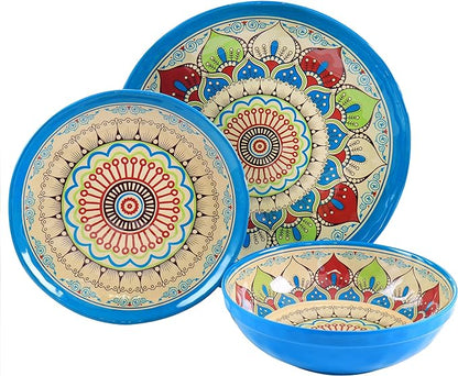 Elama Camilla 12 Piece Melamine Dinnerware Set EL-CAMILLA