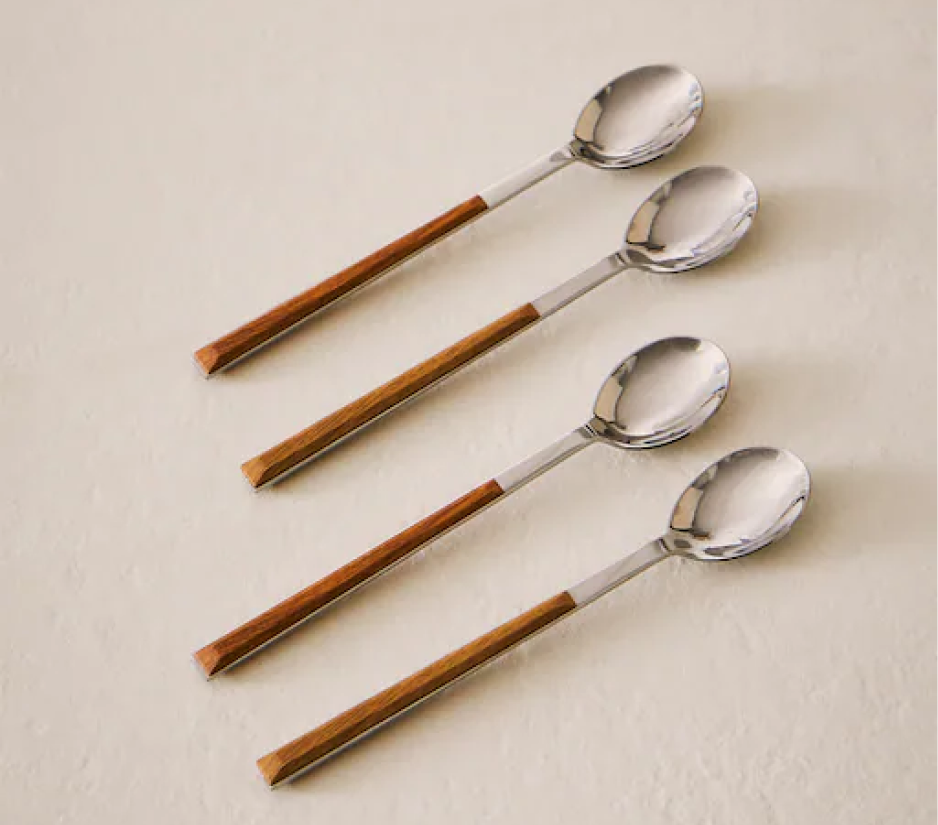 4 - Spoon Box With Wood-effect Handles