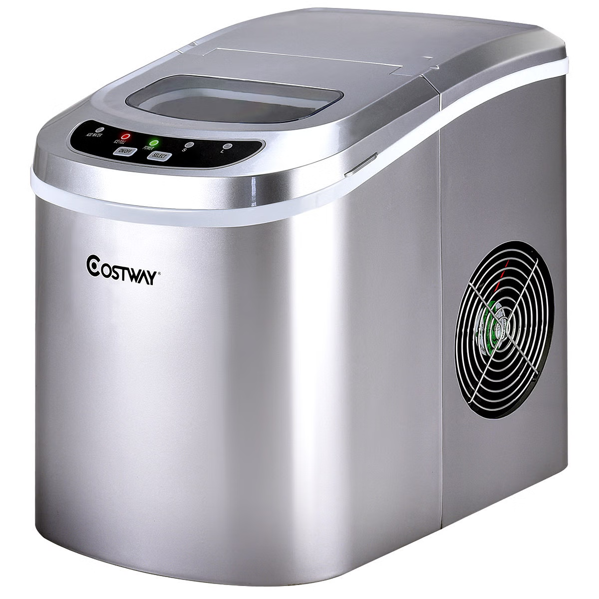 Mini Portable Compact Electric Ice Maker Machine-Silver EP22769SL