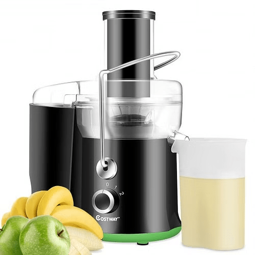 2 Speed Wide Mouth Fruit and Vegetable Centrifugal Electric Juicer - Color: Black EP23783US