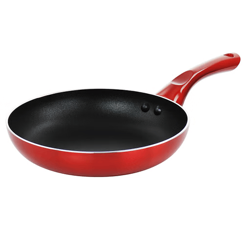 Better Chef 8in Aluminum Non Stick Gourmet Frying Pan in Red