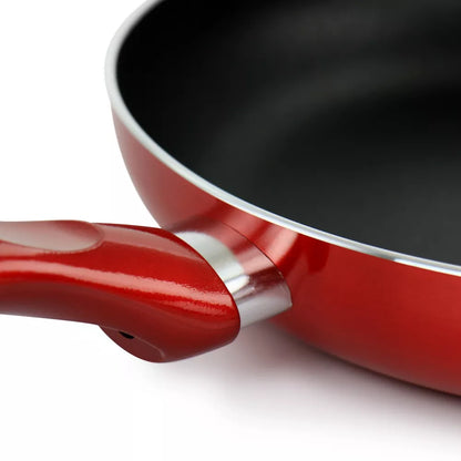 Better Chef 8in Aluminum Non Stick Gourmet Frying Pan in Red