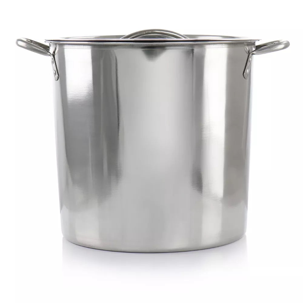 Gibson Everyday Whittington 12 Quart Stainless Steel Stock Pot with Lid