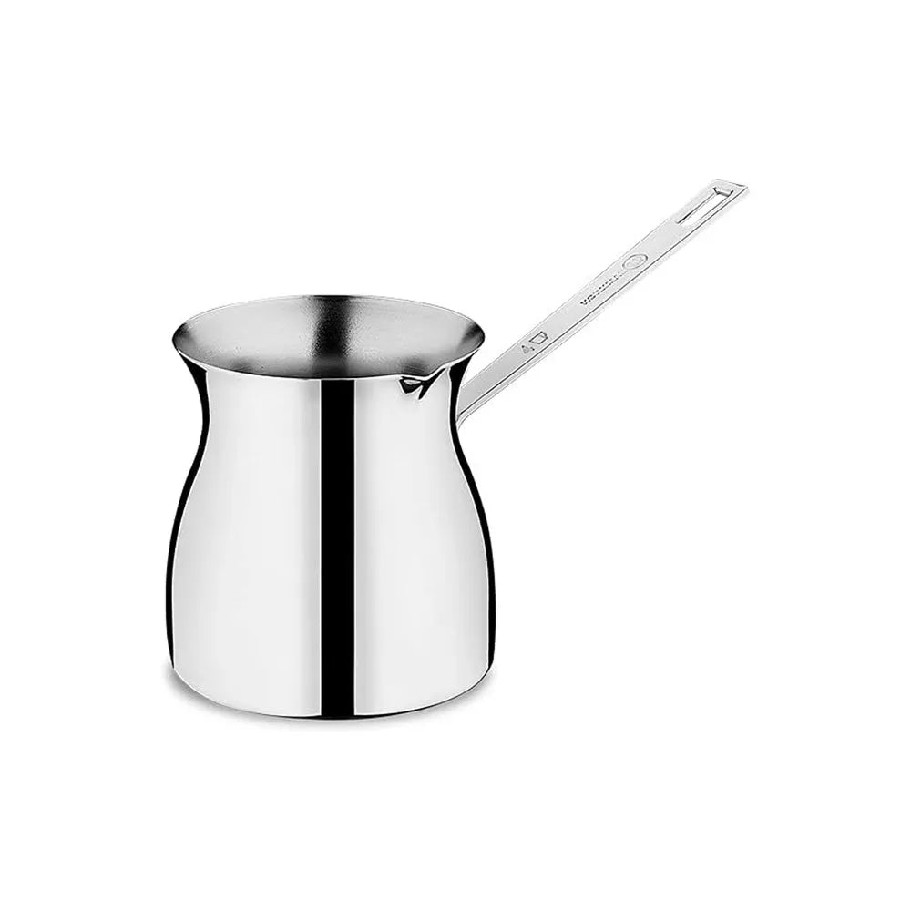 Korkmaz Terra Stainless Steel Turkish Coffee Pot in Silver