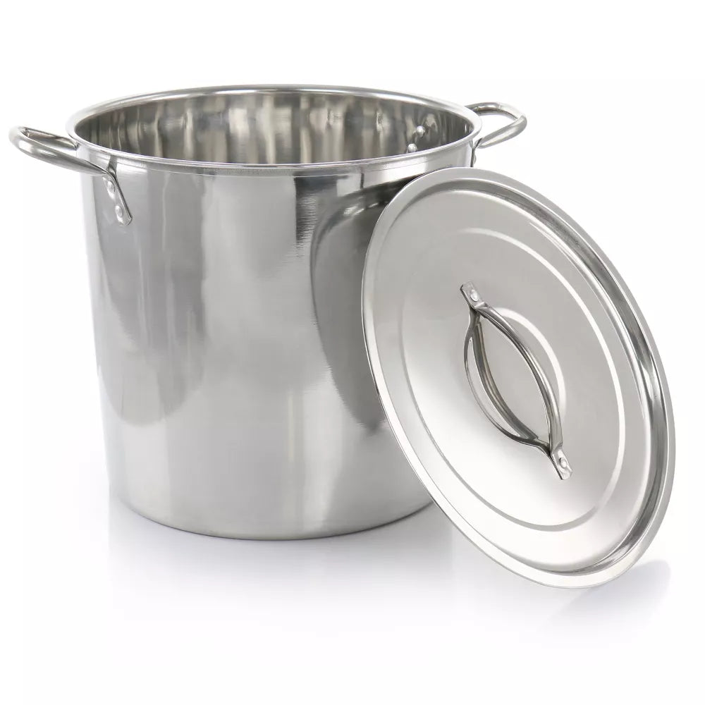 Gibson Everyday Whittington 12 Quart Stainless Steel Stock Pot with Lid