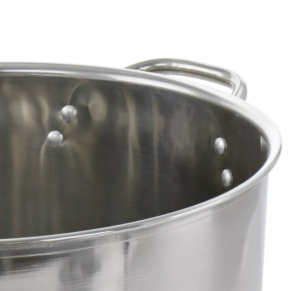 Gibson Everyday Whittington 12 Quart Stainless Steel Stock Pot with Lid