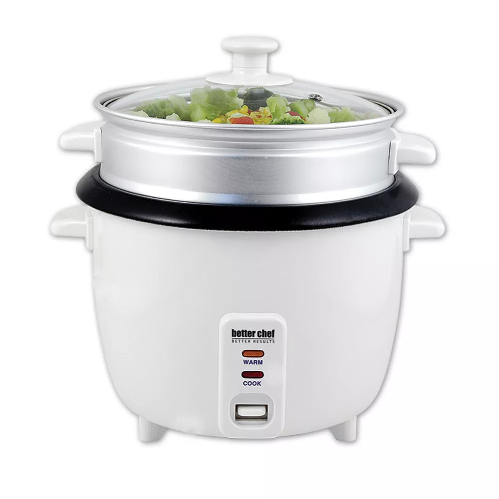 Better Chef 5-Cup Rice Cooker with Food Steamer