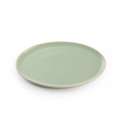 Gibson Elite Serenade 12 Piece Round Stoneware Dinnerware Set in Green