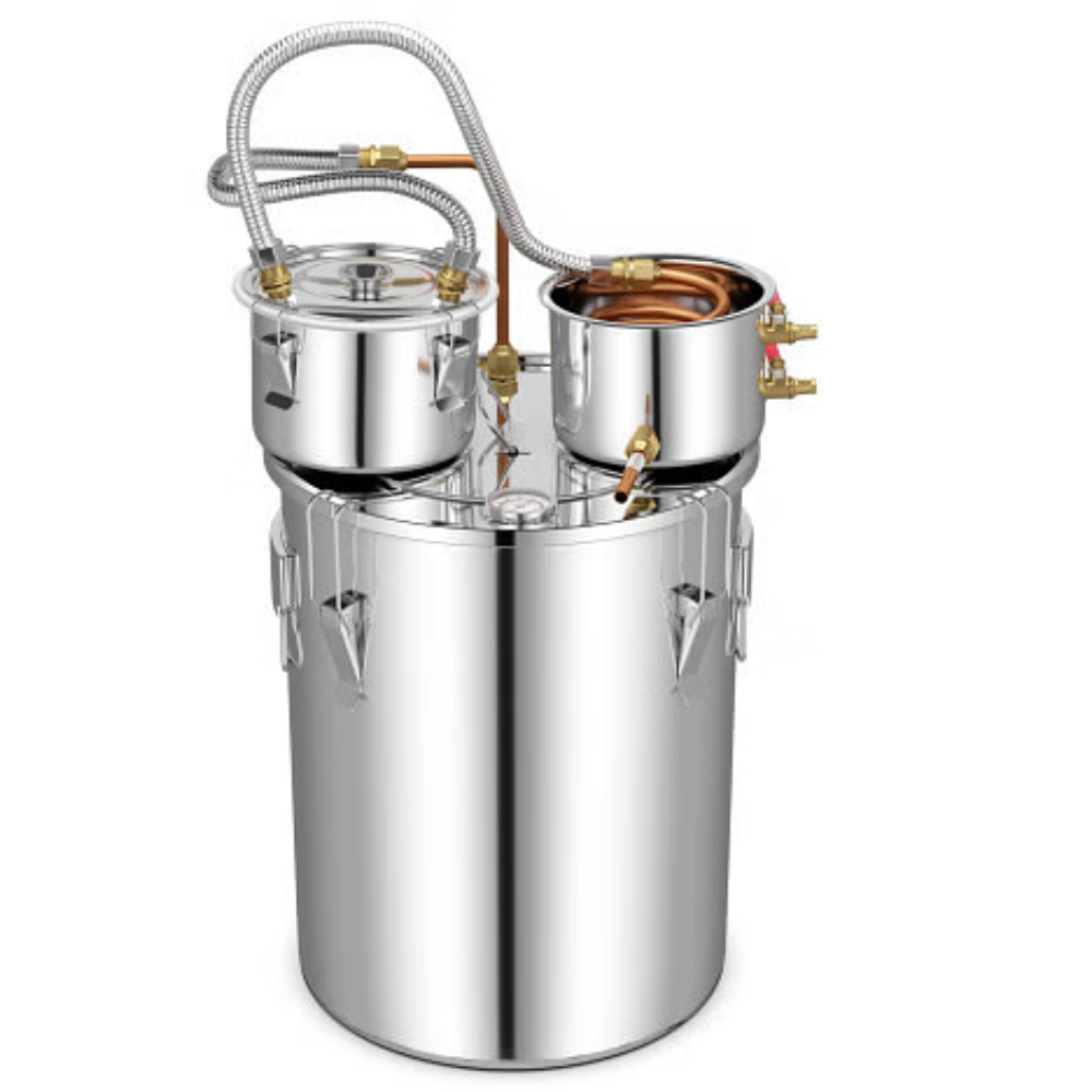 10 Gal 38 L Water Alcohol Distiller for DIY Whisky-10 Gal