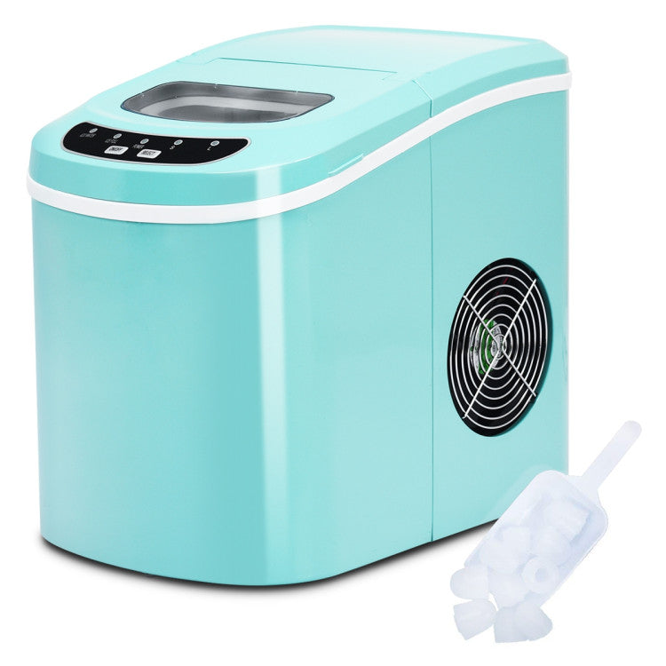 Mini Portable Compact Electric Ice Maker Machine-Silver - Color: Silver