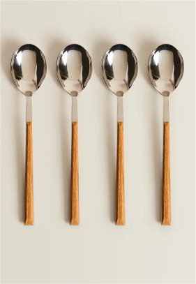 4 - Spoon Box With Wood-effect Handles